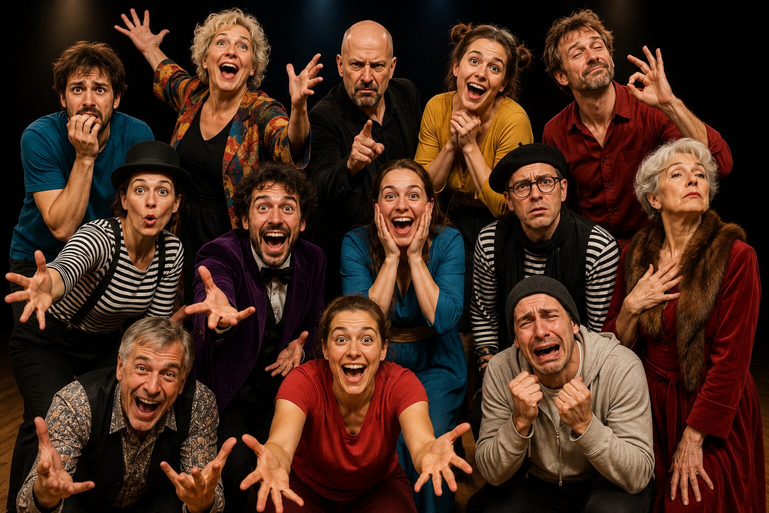 Troupe Zanni Compagnie en expressions théâtrales variées